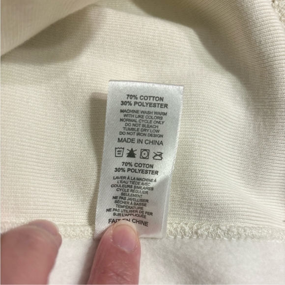 BONEYARD SURF CO. Cream Crewneck Sweatshirt Diamond Logo Sign - Picture 5 of 6